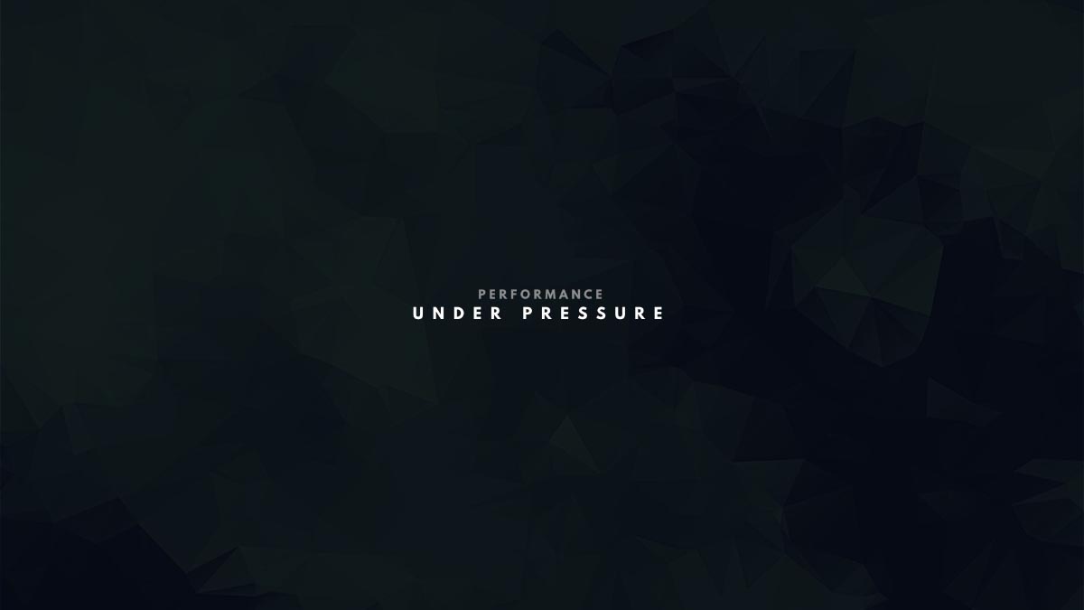 Performance Under Pressure title slide